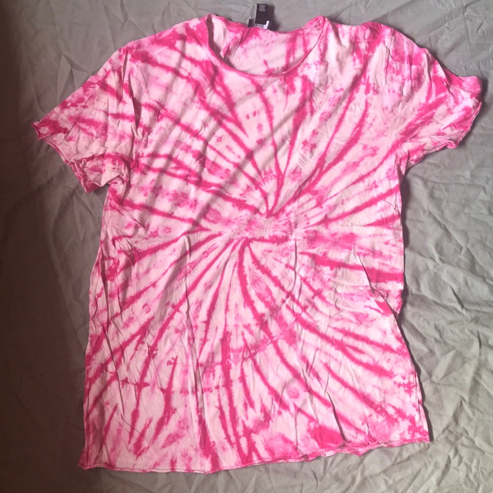 Pink tie dye T-shirt